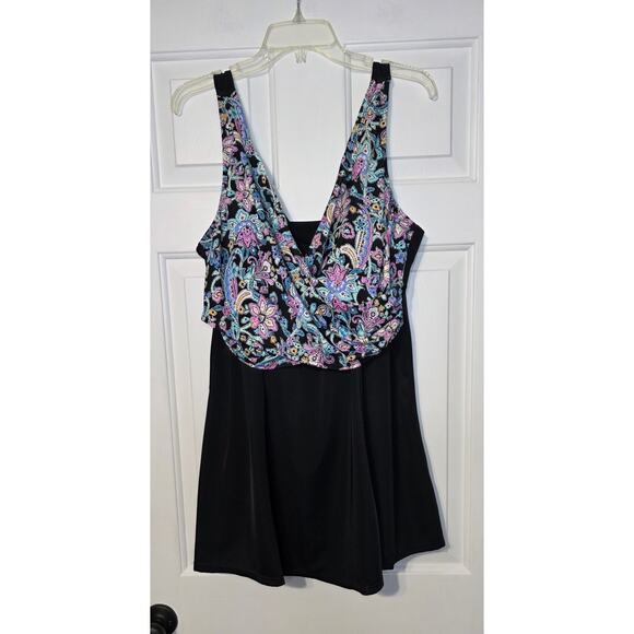 A Shore Fit! Other - Women's A Shore Fit‎ Wrap Swimdress Size 20W